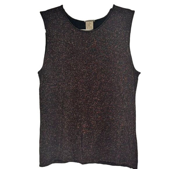 Vintage Escapade Fairy Grunge Top Womens L Viscose Whimsigoth Y2k 90s Glitter - Picture 1 of 6